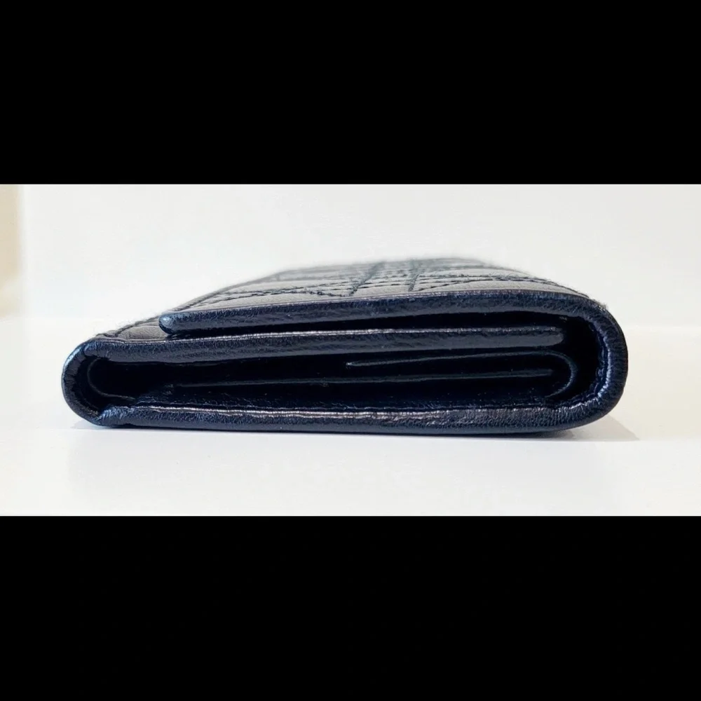 CHRISTIAN DIOR cannage long wallet
